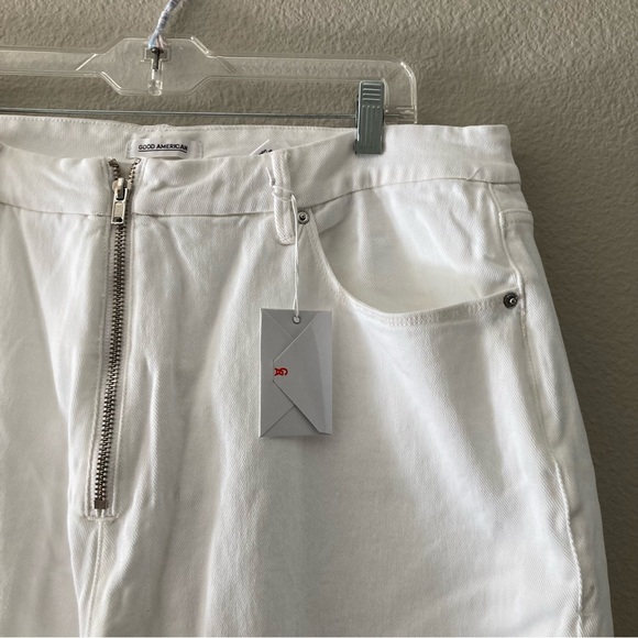 BNWT Good American WHITE Straight Leg Jeans Size 18 - Picture 10 of 15